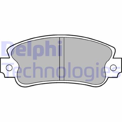 LP419 DELPHI Комплект тормозных колодок, дисковый тормоз