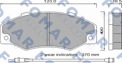 FO546881 FOMAR Friction Комплект тормозных колодок, дисковый тормоз