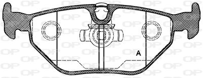 BPA026515 OPEN PARTS Комплект тормозных колодок, дисковый тормоз