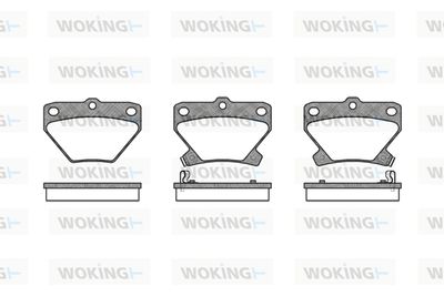 P641302 WOKING Комплект тормозных колодок, дисковый тормоз