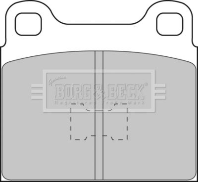 BBP1085 BORG & BECK Комплект тормозных колодок, дисковый тормоз