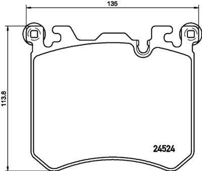 8DB355020431 HELLA Комплект тормозных колодок, дисковый тормоз