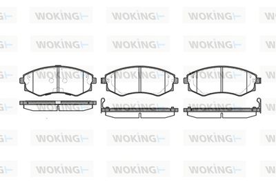 P218332 WOKING Комплект тормозных колодок, дисковый тормоз