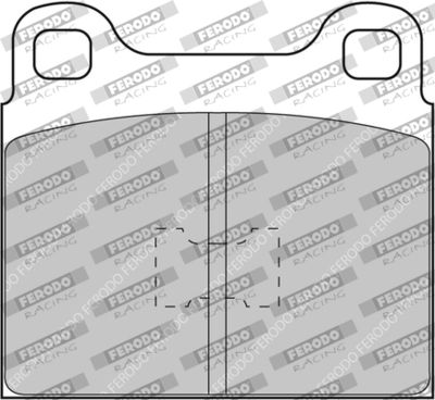 FCP105R FERODO RACING Комплект тормозных колодок, дисковый тормоз