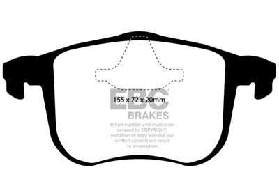 DP21416 EBC Brakes Комплект тормозных колодок, дисковый тормоз