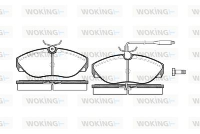 P586302 WOKING Комплект тормозных колодок, дисковый тормоз