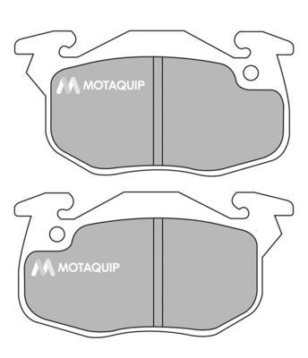 LVXL864 MOTAQUIP Комплект тормозных колодок, дисковый тормоз