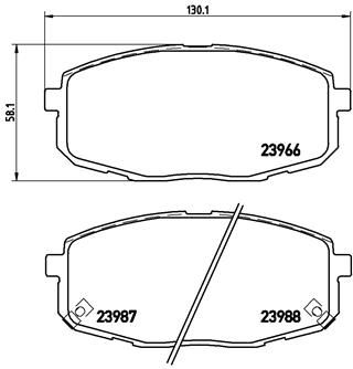 P30034X BREMBO Комплект тормозных колодок, дисковый тормоз