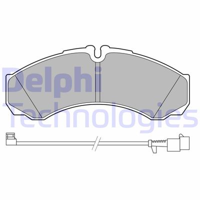 LP3658 DELPHI Комплект тормозных колодок, дисковый тормоз