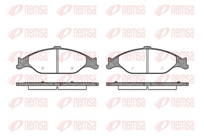 076000 REMSA Комплект тормозных колодок, дисковый тормоз