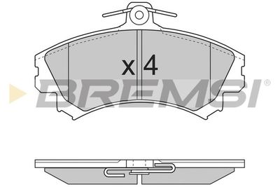 BP2702 BREMSI Комплект тормозных колодок, дисковый тормоз