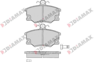 N09628 DIAMAX Комплект тормозных колодок, дисковый тормоз