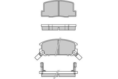 120325 E.T.F. Комплект тормозных колодок, дисковый тормоз