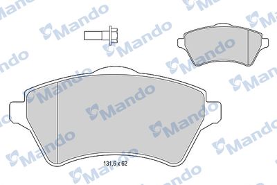 MBF015600 MANDO Комплект тормозных колодок, дисковый тормоз