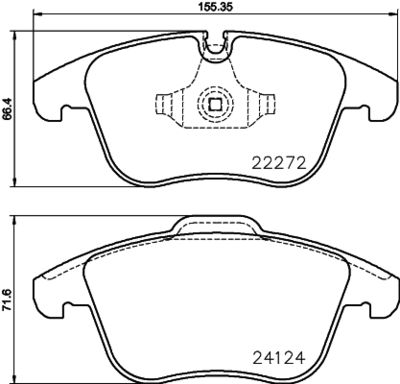 P36030 BREMBO Комплект тормозных колодок, дисковый тормоз