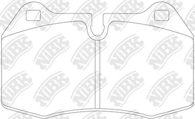 PN0165 NiBK Комплект тормозных колодок, дисковый тормоз