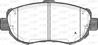 BPA045614 OPEN PARTS Комплект тормозных колодок, дисковый тормоз