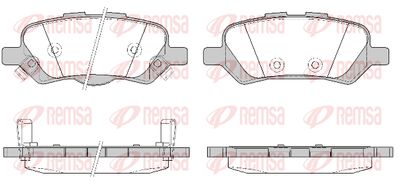 135902 REMSA Комплект тормозных колодок, дисковый тормоз
