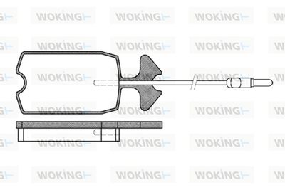 P134314 WOKING Комплект тормозных колодок, дисковый тормоз