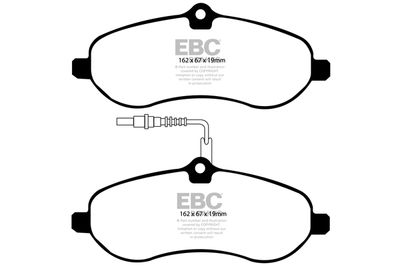 DP1970 EBC Brakes Комплект тормозных колодок, дисковый тормоз