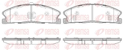 149500 REMSA Комплект тормозных колодок, дисковый тормоз