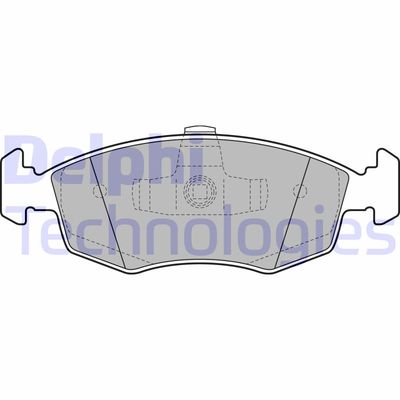 LP2274 DELPHI Комплект тормозных колодок, дисковый тормоз