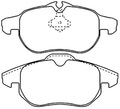 AKD0325 ASVA Комплект тормозных колодок, дисковый тормоз