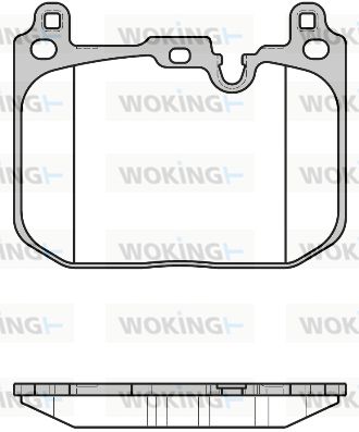 P1780300 WOKING Комплект тормозных колодок, дисковый тормоз