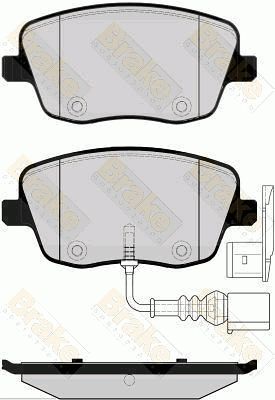 PA1499 Brake ENGINEERING Комплект тормозных колодок, дисковый тормоз