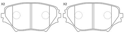 FP0862 FIT Комплект тормозных колодок, дисковый тормоз