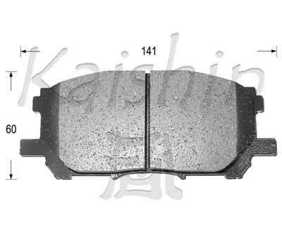 FK2249 KAISHIN Комплект тормозных колодок, дисковый тормоз