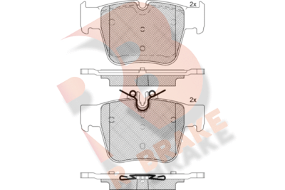 RB2271 R BRAKE Комплект тормозных колодок, дисковый тормоз