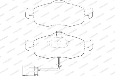 WBP21395A WAGNER Комплект тормозных колодок, дисковый тормоз