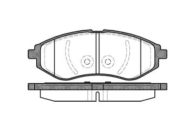 NB23974V00 NEW BLOX Комплект тормозных колодок, дисковый тормоз