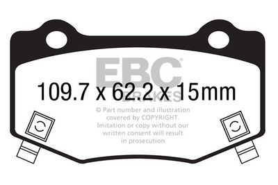 DP43023R EBC Brakes Комплект тормозных колодок, дисковый тормоз