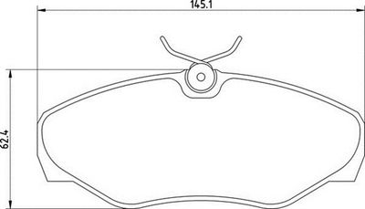 363710201424 MAGNETI MARELLI Комплект тормозных колодок, дисковый тормоз