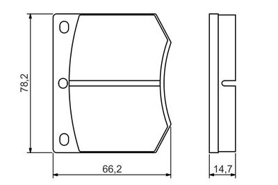 0986495079 BOSCH Комплект тормозных колодок, дисковый тормоз