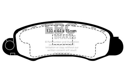 DP1345 EBC Brakes Комплект тормозных колодок, дисковый тормоз