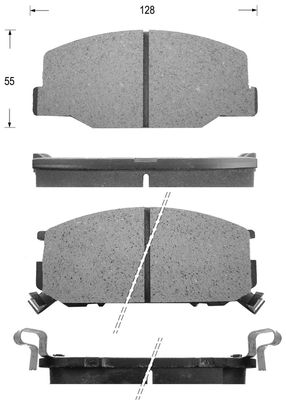 FK2142 KAISHIN Комплект тормозных колодок, дисковый тормоз