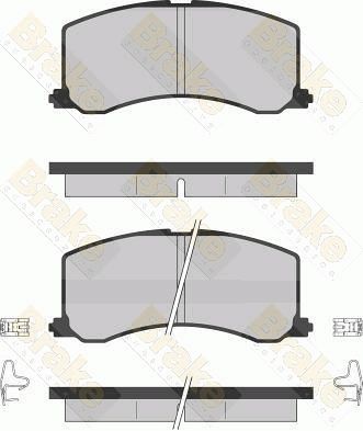 PA1256 Brake ENGINEERING Комплект тормозных колодок, дисковый тормоз