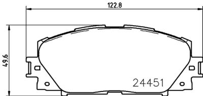 PCP1390 DON Комплект тормозных колодок, дисковый тормоз