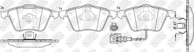 PN0399W NiBK Комплект тормозных колодок, дисковый тормоз