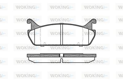 P229300 WOKING Комплект тормозных колодок, дисковый тормоз