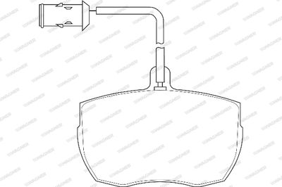 WBP21480A WAGNER Комплект тормозных колодок, дисковый тормоз