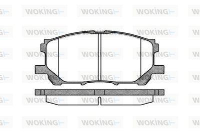 P1139300 WOKING Комплект тормозных колодок, дисковый тормоз