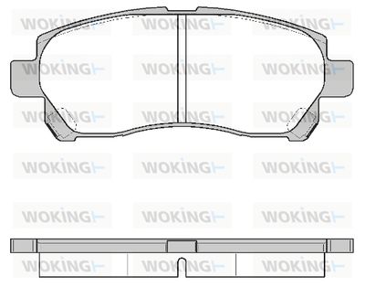 P1208300 WOKING Комплект тормозных колодок, дисковый тормоз