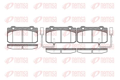 021012 REMSA Комплект тормозных колодок, дисковый тормоз