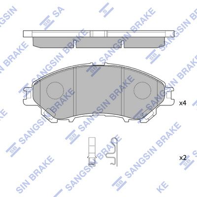 SP4360 Hi-Q Комплект тормозных колодок, дисковый тормоз