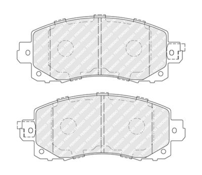FDB5299 FERODO Комплект тормозных колодок, дисковый тормоз