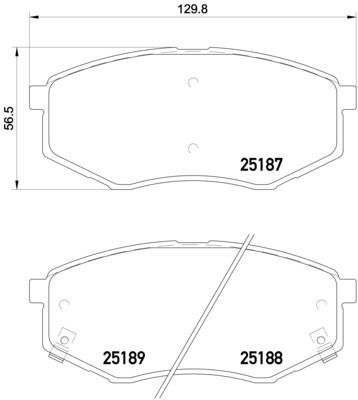 P30055X BREMBO Комплект тормозных колодок, дисковый тормоз